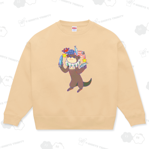 コツメカワウソのピエロジャグリング