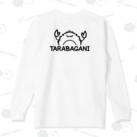 背中側にプリントされるTARABAGANI
