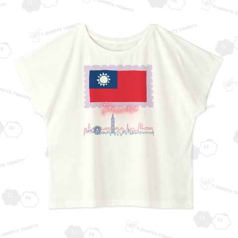 Taiwan flag-国旗/切手/台北101/英字/台湾