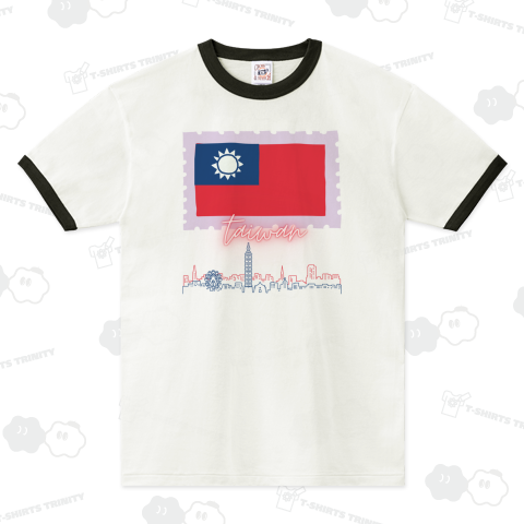 Taiwan flag-国旗/切手/台北101/英字/台湾