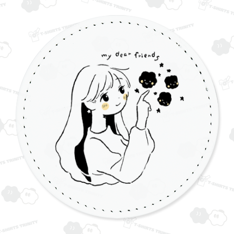 my dear friends (大切なともだち) レザーマグネット