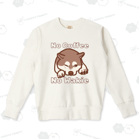 寝たふりして盗み見してる柴犬