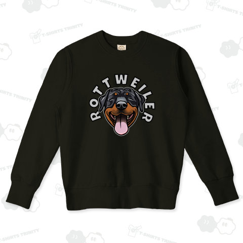 ロットワイラー ハッピーワンコシリーズ (黒用背景線入り)