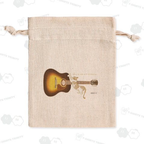 アコースティックギターといたずらネコのフックくん/J-45 ver.