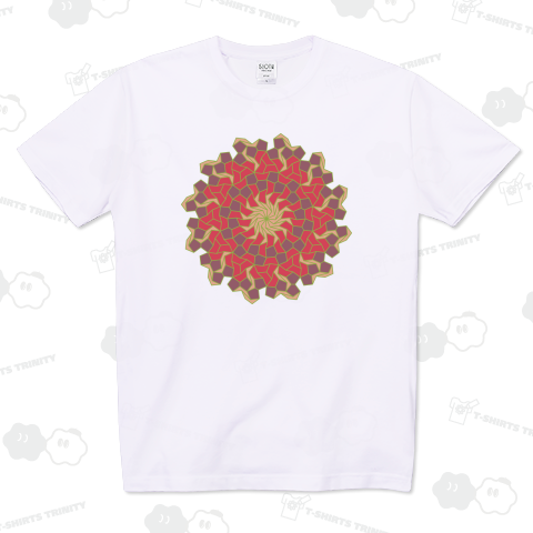 2種類の凹五角形と1種類の凸五角形の12回回転対称テセレーション