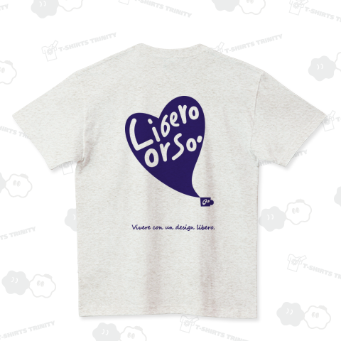 LIbero_orso くまさん(背面プリント+胸ワンポイント)