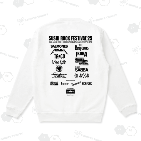 寿司ロックフェスティバル’25|SUSHI ROCK FESTIVAL’25(BLACKロゴ)