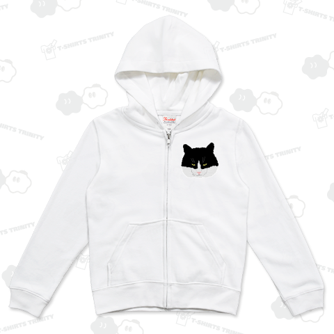 不機嫌なハチワレ猫