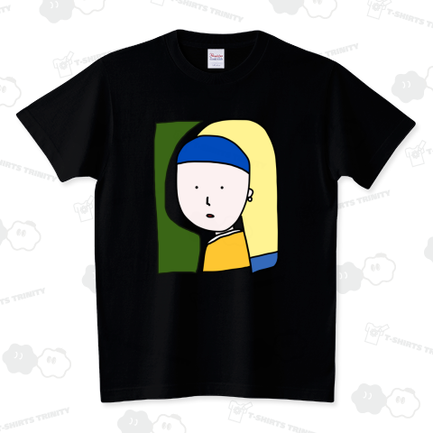真珠の耳飾りの少女コスプレイヤー(顔・肌色) スタンダードTシャツ(5.6オンス)