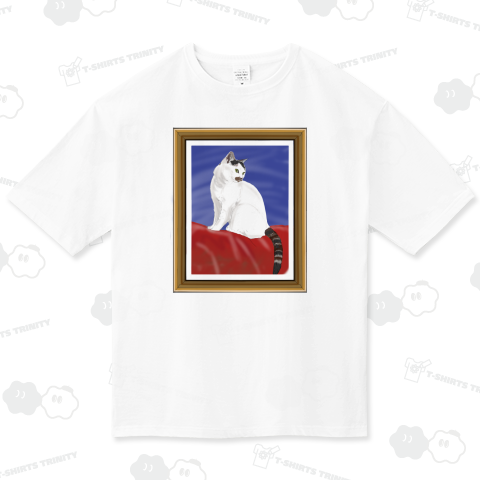 【猫絵画風シリーズ】三毛猫侯爵の肖像画