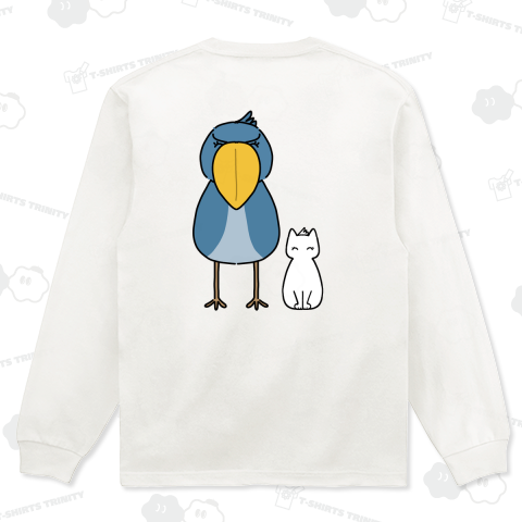 【バックプリント】ハシビロコウとネコビロコウ