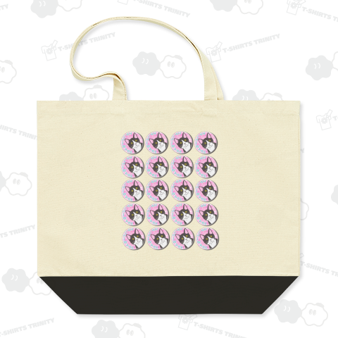 推し活(ハチワレ推し)缶バッジいっぱい風のやつ