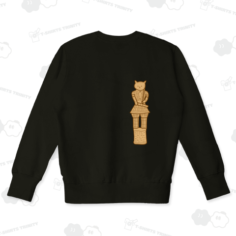 【バックプリント】国宝級、ねこはにわ 右側