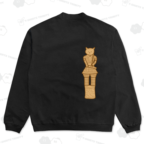 【バックプリント】国宝級、ねこはにわ 右側