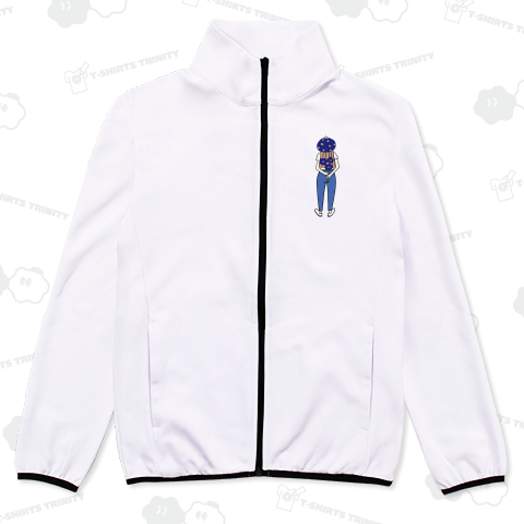 お花と空を見上げる女の子