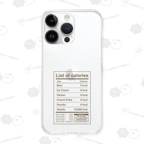 カロリー表 ブラウン