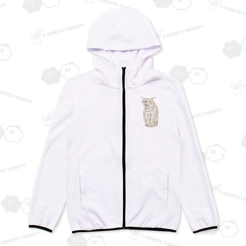 猫の大きなあくび 水彩画