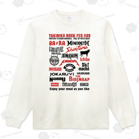 焼肉ロックフェス (文字レッド&ブラック)