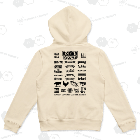 [★バック(BP)] 拉麺ロックフェス (文字ブラック)