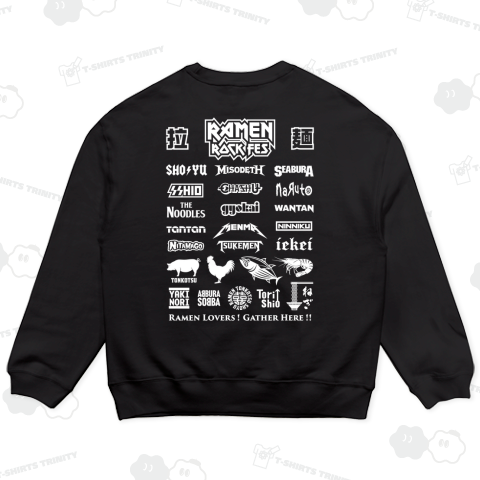 [★バック(BP)] 拉麺ロックフェス (文字ホワイト)