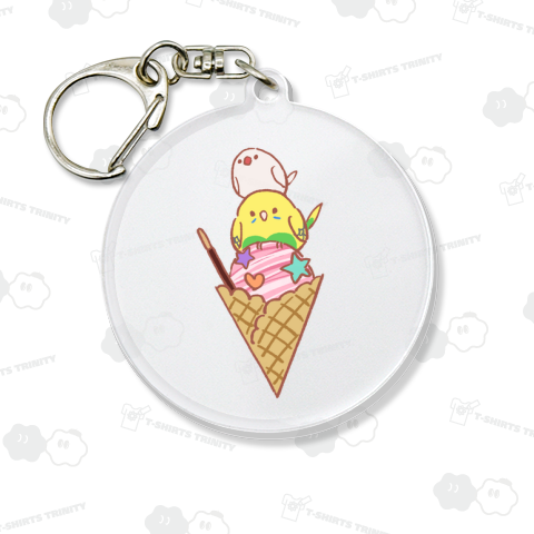 インコと文鳥のアイス