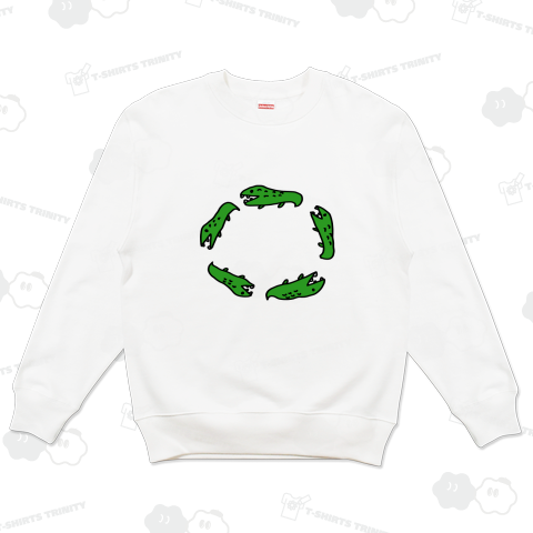 ワニが輪になる