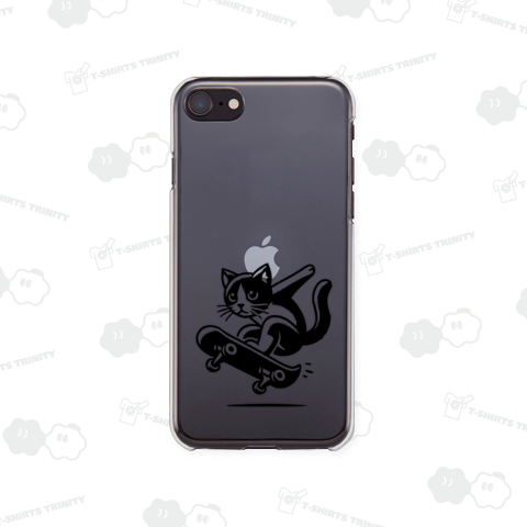 スケボーハチワレ猫