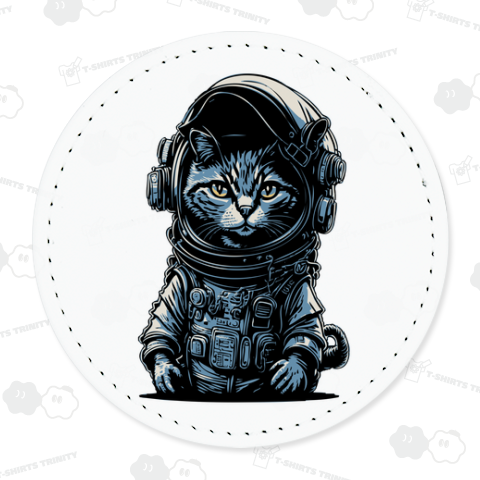 青い宇宙飛行士猫