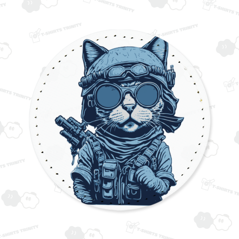 青い兵士ゴーグル猫