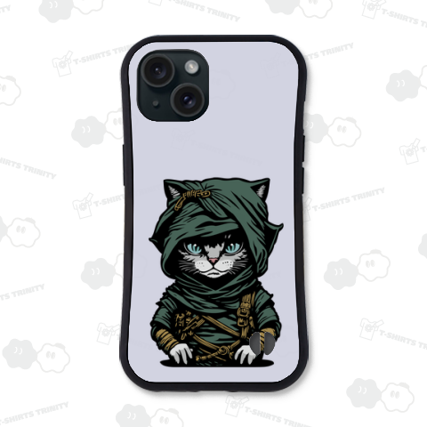 青い瞳の忍者猫