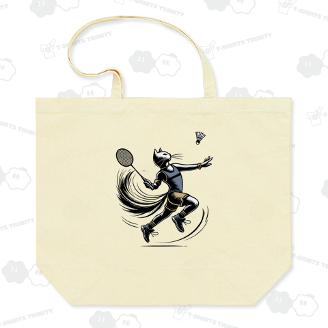 バドミントン白猫