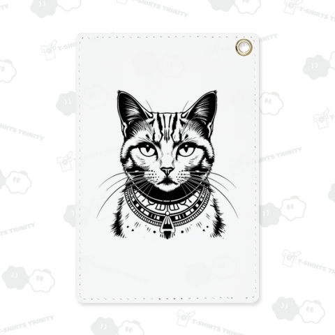 神聖な首飾りの猫