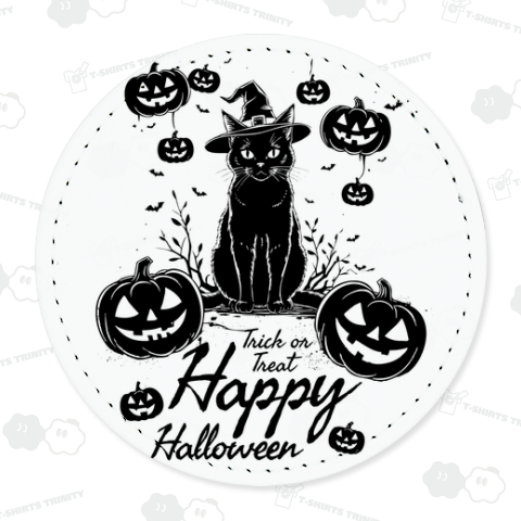 ハロウィン魔女黒猫