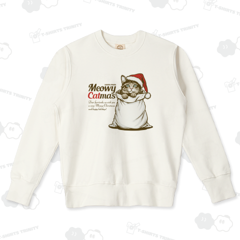 サンタ帽プレゼント袋入り猫