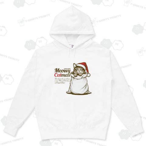 サンタ帽プレゼント袋入り猫