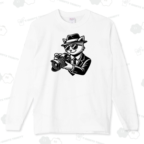 一眼レフ(Necon)カメラ帽子グラサン猫