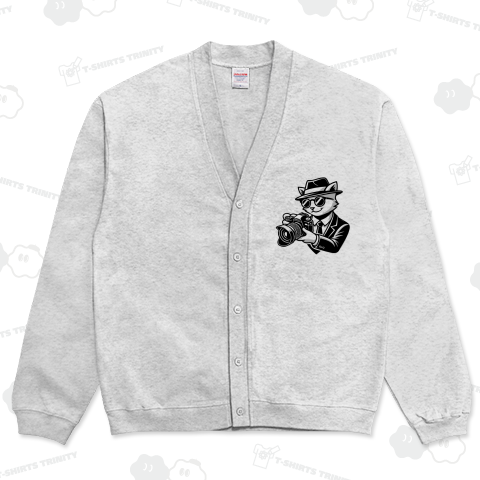 一眼レフ(Necon)カメラ帽子グラサン猫