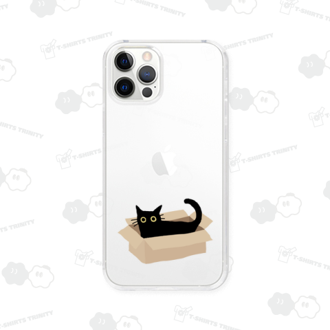 段ボールゆる黒猫