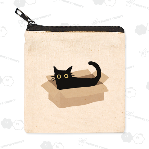 段ボールゆる黒猫