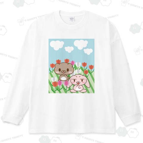 ツンデレうさぎとすなおなくまさんチューリップ