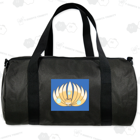 いつもおそばにちびあやかし【ちび九尾ちゃん】(背景色あり)