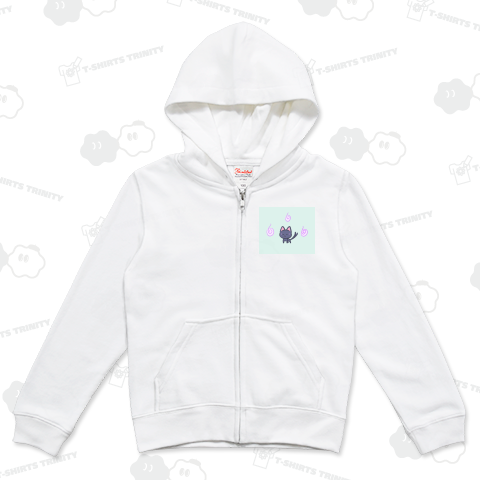 いつもおそばにちびあやかし【ちび猫又ちゃん(黒猫)】(背景色あり)