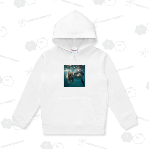 イルカとこにゃんこの競泳