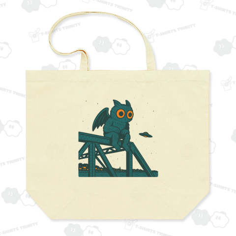 街を見守るモスマン