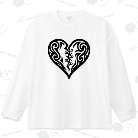 割れたハート・リペア済【トライバル・デザイン】