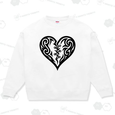 割れたハート・リペア済【トライバル・デザイン】