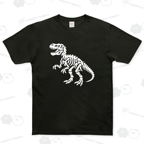 T-REX骨格【トライバル・デザイン】白