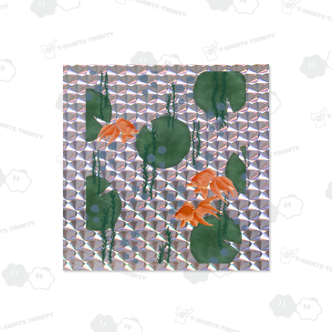 蓮と金魚