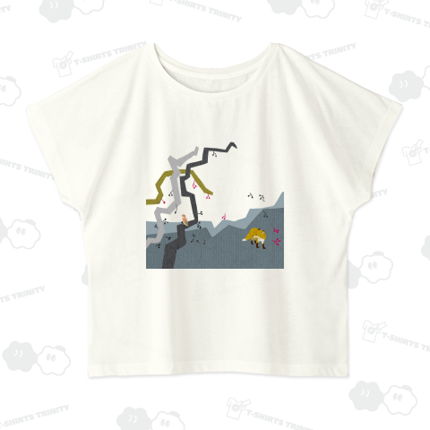 キツネと鳥 木の実を探して