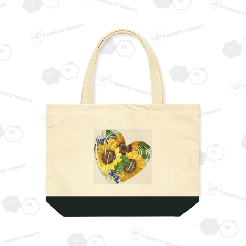 ハートに咲くひまわりTシャツ